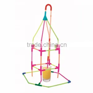 Hot Selling DIY Colorful Funny Magic Promotional Dispenser Plastic Drinking Straw thumbnail-4