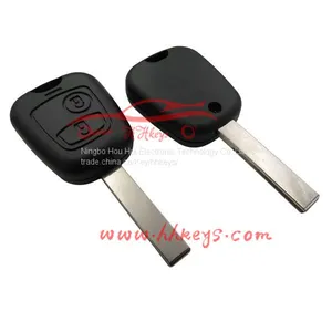 2 Button For Peugeot 407 Remote Key Case Shell Without Logo thumbnail-1