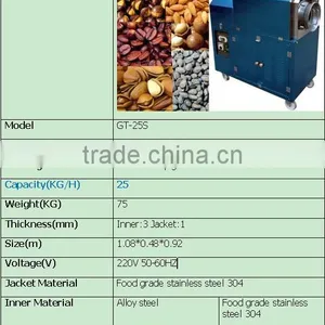 Stainless Steel Small Walnut Nuts Electric Roasting Machine Manufacturer/peanut Roaster thumbnail-5