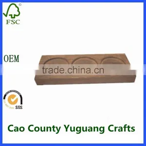 OEM Cheap Wooden Church Three Candle Holder thumbnail-1