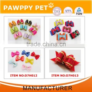 Polka Dot Printed Layer Bows for Cats With Stones thumbnail-3