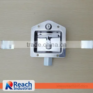 Stainless Steel Flush Mount Key-Locking Recessed T Paddle Handle Lock thumbnail-2