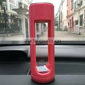 BPA-Free Glass Water Bottle With Lid Protable thumbnail-1