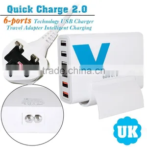 NEW 5V 2A 4 USB Quick Charge 2.0 Car Charger Travel Charger, Intelligent Car Charging, BLACK thumbnail-4