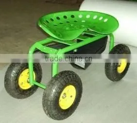 Metal Garden Sitting Cart TC4501,four Wheels thumbnail-1