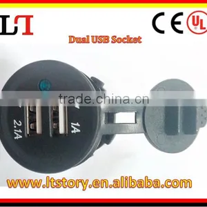 Boat/Car/ATV Dual USB Socket 3.1A thumbnail-1