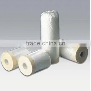 Plastic Masking Film Pre-taped Masking Film for Car Cover thumbnail-1