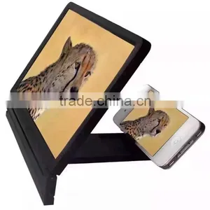 2015 New Arrival 3D Enlarged Screen Magnifier For Mobile Phones Fasion Design Stand For Mobile Phone Screen 4.7 Comes to Be 8.2 thumbnail-2
