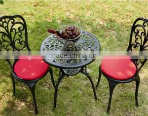 SIGMA Cast Aluminum Outdoor Furniture 2 Chairs Sets Small Patio Table And Chairs thumbnail-1