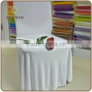 Bottom Price White Skirt Wedding Chair Covers thumbnail-1