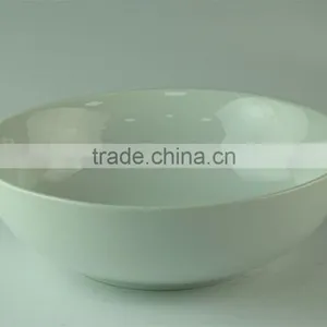 19cm White Ceramic Spaghetti Serving Bowl in Stock thumbnail-1
