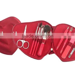 10 Pcs Heart-shaped Stainless Steel Manicure Set thumbnail-1
