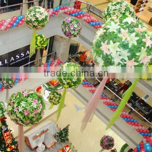 Artificial Plant High Simulation High Quality High End Cheap Price Topiary Ball Grass Ball Artificial Grass Ball thumbnail-1