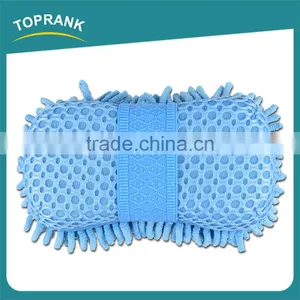 Hot Sale Two Versatile Cleaning Surfaces Microfiber Car Wash Sponge thumbnail-2
