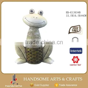 Outdoor Garden Decoration Art Wholesale Frog Figurine Lively Animal Sculpture thumbnail-1