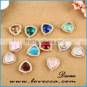 Decorative DIY Glass Stone Jewelry Facted Colored Glass Cut Stones thumbnail-1