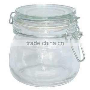 Locking Lid Snacks Storage Glass Container Hemertic thumbnail-2