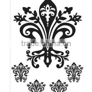 Burnish Fleur de Lis Vinyl Wall Decal, 16 x 24-Inches thumbnail-1