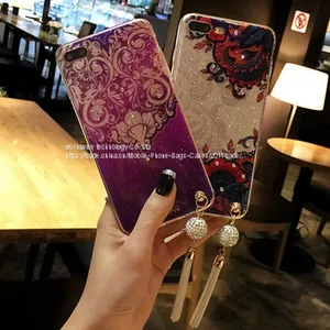 Chinese Style Diamond Cell Phone Housing Silicone Mobile Phone Cases for IPhone7/7Plus/6/6s/6plus/6splus Soft Tpu Shell thumbnail-1
