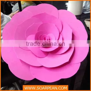 Customized Red Paper Flower For Window Display thumbnail-1