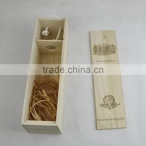 2016 Wholesale Cheap Wooden Single Bottle Red Wine Box thumbnail-2