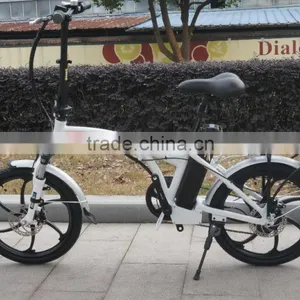 High Quality Electric 20'' Folding Bike One-piece Aluminum Alloy Wheel thumbnail-5