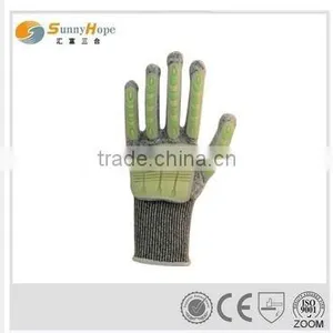 Sunnyhope Full Finger 13G High Impact Protective Liner With TPR Chips Glove thumbnail-1