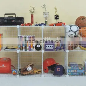 Grid Wire Modular Shelving and Metal Storage Cubes thumbnail-2