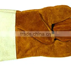 Berrylion Tools Cow Split Softtextile Short Leather Gloves thumbnail-1