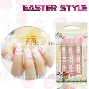 NEWAIR Promotion Price Easter Style Rabbit Aritificial Nail Art Designs thumbnail-1
