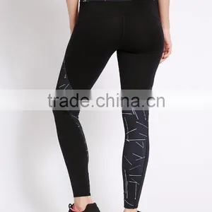 High Waist Yoga Pants Leggings for Women Fashion Wholesale Custom Made in China Yoga Pants thumbnail-3
