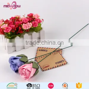 Wholesale Wedding Decoration Artificial Pre Made Ribbon Flower thumbnail-4
