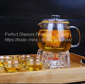 Strong Glass Tea Set Glass Coffee Set Hot Water Glassware Wholesale Glass Teaset thumbnail-3