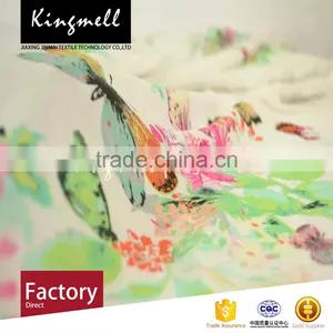 Factory Direct Floral Digital Print 100% Cotton Fabric With Butterfly Pictue thumbnail-3