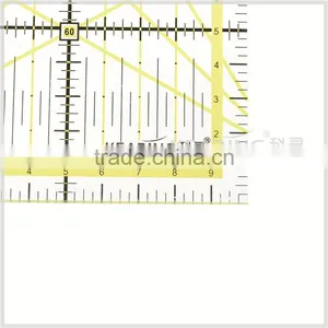 Kearing Metric Patchwork Rulers 45 x 10 cm Rigid Plastic Sew Design Quilt Template# KPR4510 thumbnail-2