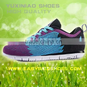High Quality Men Sport Running Shoes Sneakers Brand, Male Fly Fabric Sport Shoe Running Made in Jinjiang thumbnail-5