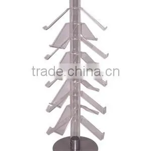 Rotating 9-tire Acrylic Shoes Store Display Stand thumbnail-1