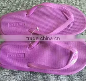 Women's Slim Flip Flops Cheap Wholesale Plain Color Flat Slippers Shoe Closeouts thumbnail-1
