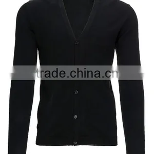 V Neck Shawl Collar Cardigan Unique Mens Sweaters (men Sweater 23) thumbnail-1