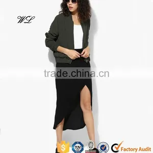 2017 Woman Latest Bomber Jacket Satin Varsity Jackets Woman Clothes Woman Jacket thumbnail-4