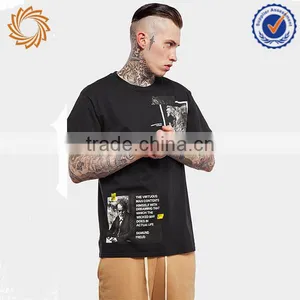 Mens Street Illustration Style Vintage t Shirt Hip Hop thumbnail-1