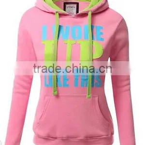 Women's Basic Graphic Words Printed Pullover Long Sleeve Hoodie thumbnail-3