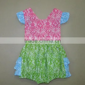 Wholesale Cross Back Ruffle Bubble for Baby Girls thumbnail-1