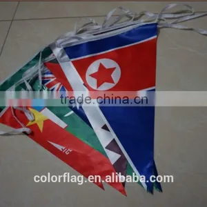 Satin Printed Polyester Bunting Flag thumbnail-1