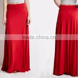 Latest Elegant Design Classic Fold-over Long Skirt/long Maxi Dress thumbnail-2