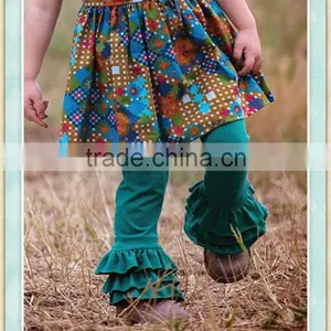 Toddler Girls Boutique Triple Ruffle Leggings Baby Icing Ruffle Pants Sew Sassy Icing Legging thumbnail-1