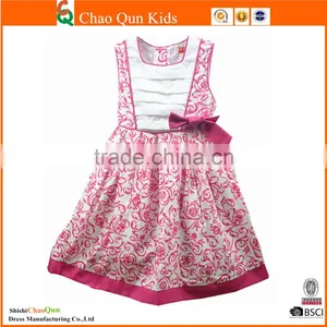 New Model Casual Sleeveless A-line Formal Party Bow Kids Dress thumbnail-1