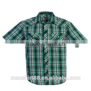 2016 New Wholesale Long Sleeve Snap Custom Mens Casual Dress Shirts thumbnail-6