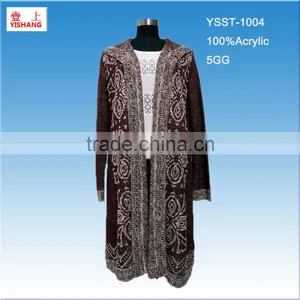 Jacquard Sweater 100%Acrylic Lady Top Sweater thumbnail-1