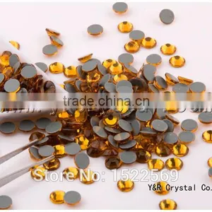 2058HF SS10 Glue Base Topaz Crystal HotFix Iron On Rhinestone Transfer Designs thumbnail-4